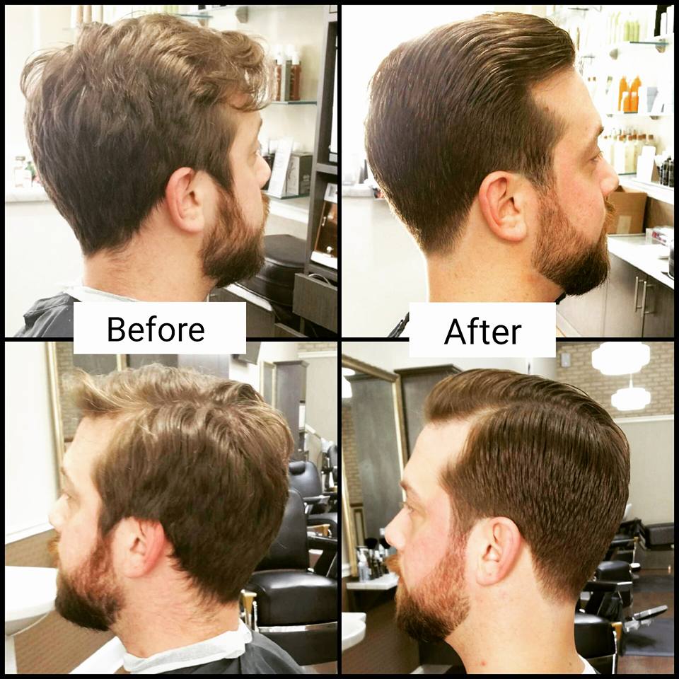 Before & After Gentleman Cut